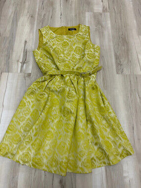 NWOT Beautiful nine West Dijon dress with rhinestone buckle belt size 10